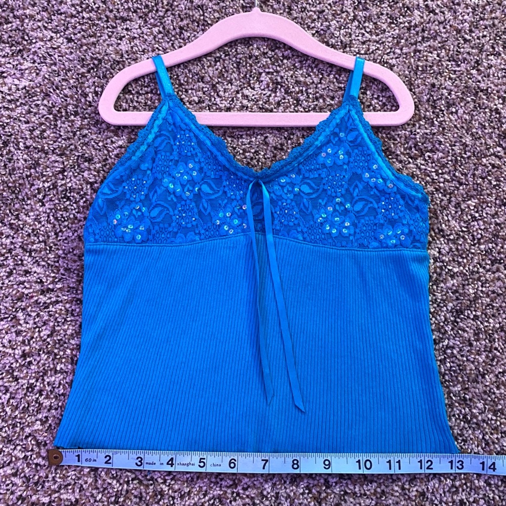 Blue sequin tank💙